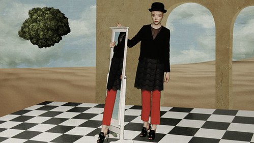 Magritte Inspired Video Still via becauselondon 04