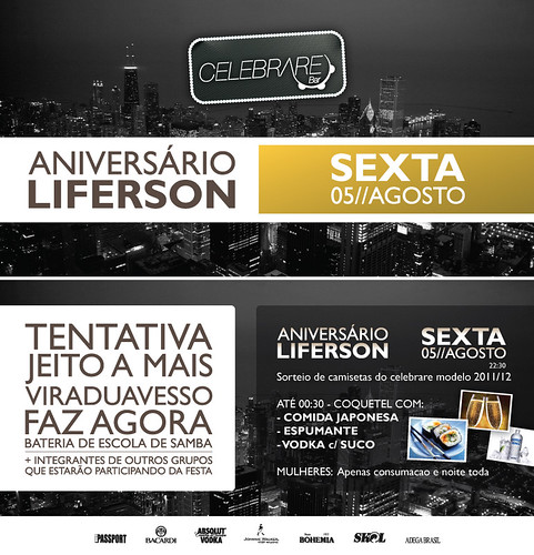 Flyer - Aniversário Liferson by chambe.com.br
