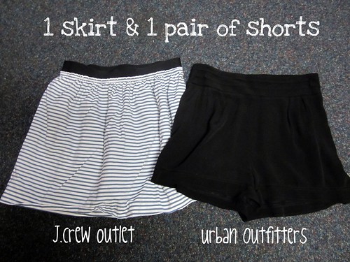 skirts and shorts