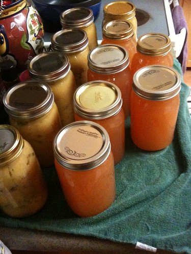 making applesauce and apple juice