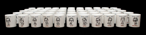 Caricatures printed on mugs for Fisher Scientific - 2