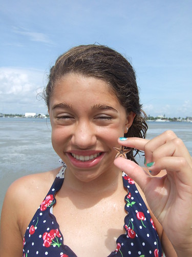 Davina with smallest starfish