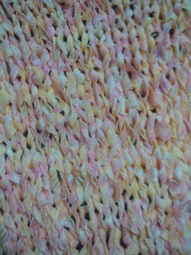 Close up self fringe shawl
