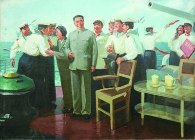 《周总理和水兵》 孙延政 - "Premier Zhou and the sailors" by Sun Yanzheng