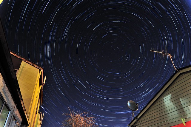 Startrails at Home's Backyard.