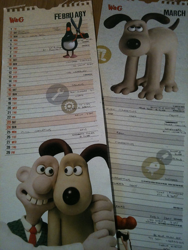 Calendars, Feb and March 2008