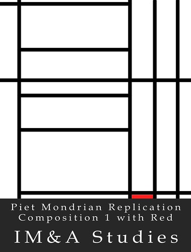 Mondrian Composition 1 with Red Replication
