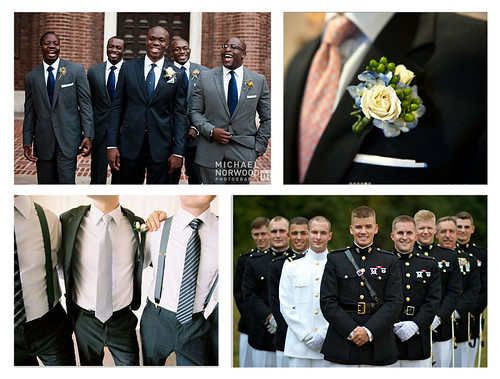 Gray or white tuxedos are strictly wedding attire whereas black tuxedos 