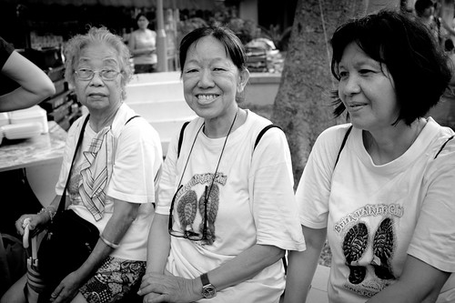 Elderly ladies who had walked the tracks in the past