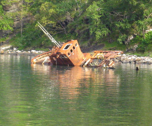 old wreck. it was sad to see this in the water