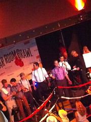 The team from Teardrop Lounge (Portland, OR) accepting People's Choice award at Bar Room Brawl