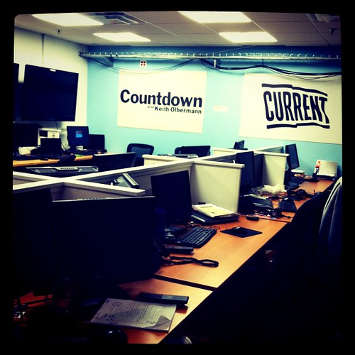 Countdown's Studio 33 bullpen after hours