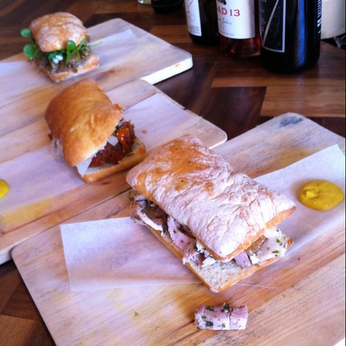Sandwich trio, Meat & Bread, Vancouver