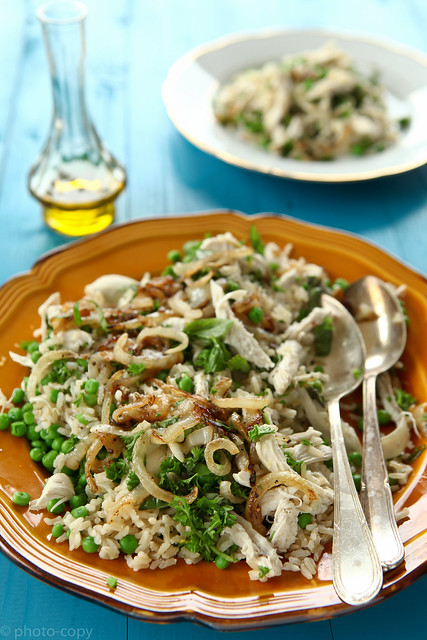 chicken and brown rice salad