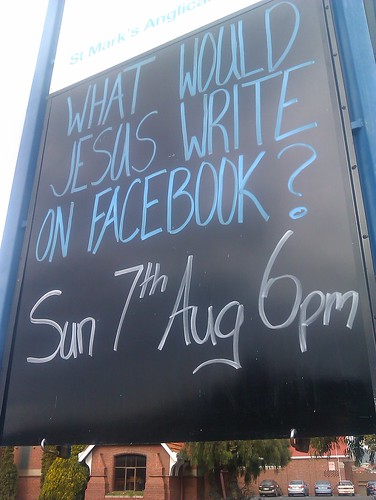 What would Jesus write on Facebook by james veltmeyer