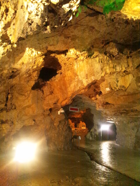 飛騨大鍾乳洞の内部の写真