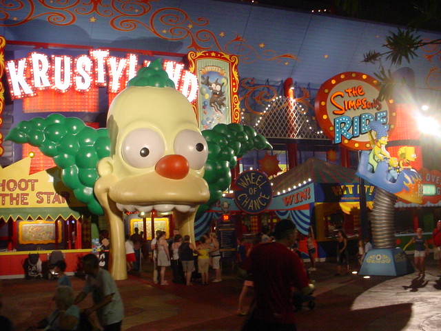Krustyland Entrance to the Simpsons Ride