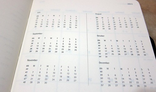 月曆 from 2011.July-Dec.