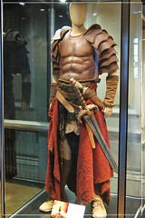 Conan The Barbarian Exhibition - London Film Museum : Jason Momoa's Conan The Barbarian Leather Battle Armour & his father's The Sword of Corin from Conan The Barbarian by Craig Grobler