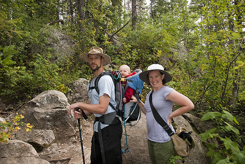 Mark, G and Kate on the trail