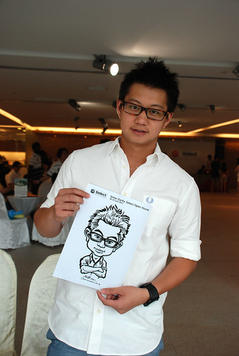 Caricature live sketching for Sime Darby Select Open House Day 1 - 20
