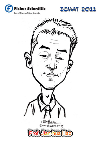 Caricature for Fisher Scientific - Prof. Jian-hua Hao