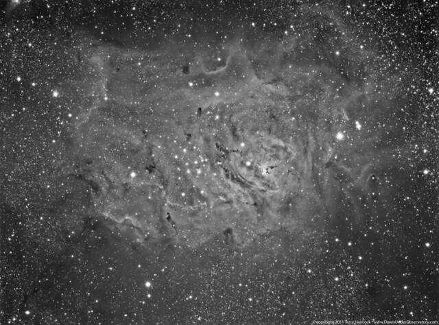 Lagoon Nebula M8 in Hydrogen Alpha