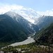 Vista de frente do belissimo Annapurna II