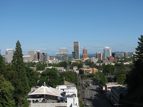 downtown Portland (taken from a viaduct near Washington Park)