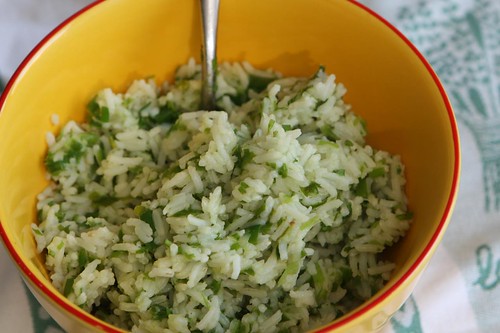 Basmati Rice with Green Onion Pesto
