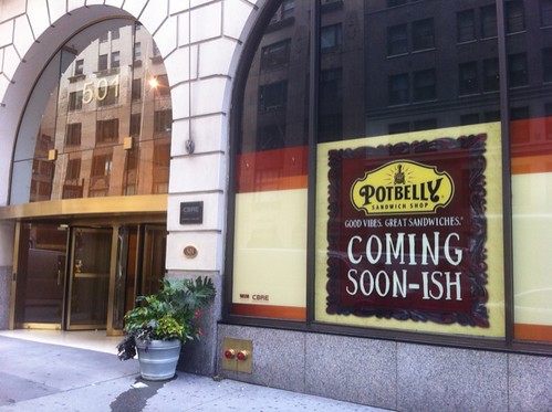 Potbelly bites into @fashioncenterny opening 'soonish' at 37 & 7. @midtownlunch