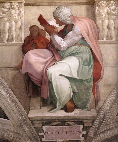 008-Sibila de Persia pintada por Miguel Angel en la Capilla Sixtina