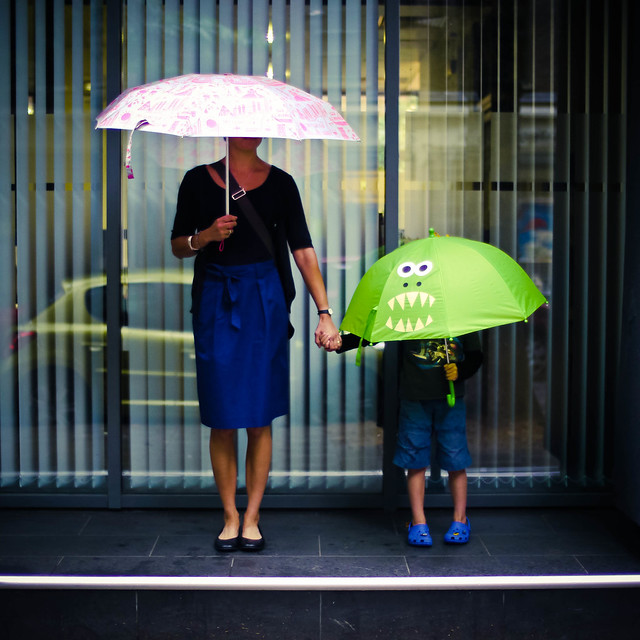 rainy hbm with umbrella monster!
