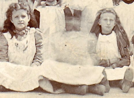 Victorian schoolgirls (enlarged detail)