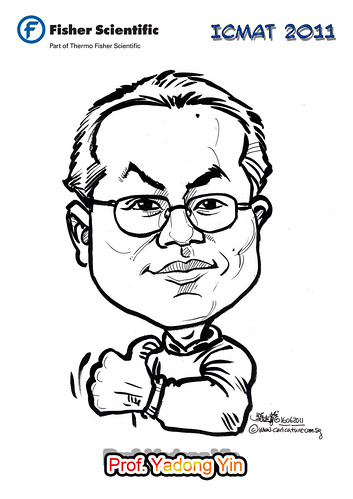 Caricature for Fisher Scientific - Prof. Yadong Yin