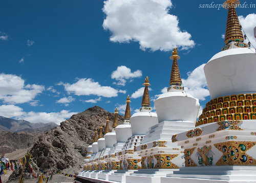 Gompas at Thiksey Monastery
