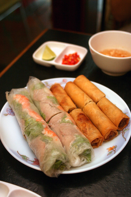 Spring roll platter - goi cuon and cha gio