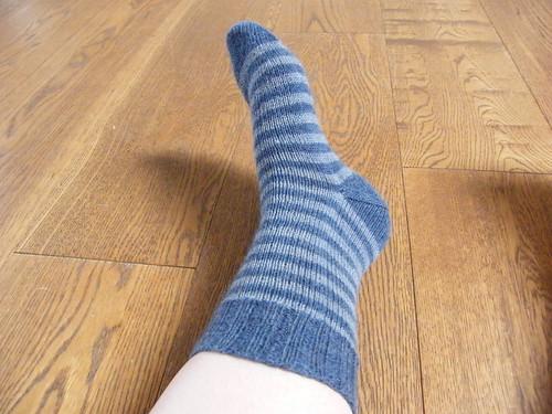 Stripey Sock - Afterthought Heel 2
