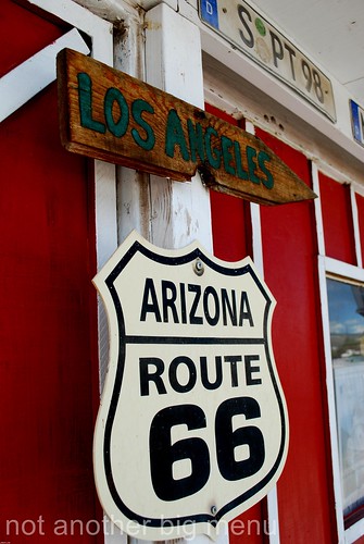Las Vegas, Nevada - Route 66 signs - Los Angeles Arizona Route 66 sign