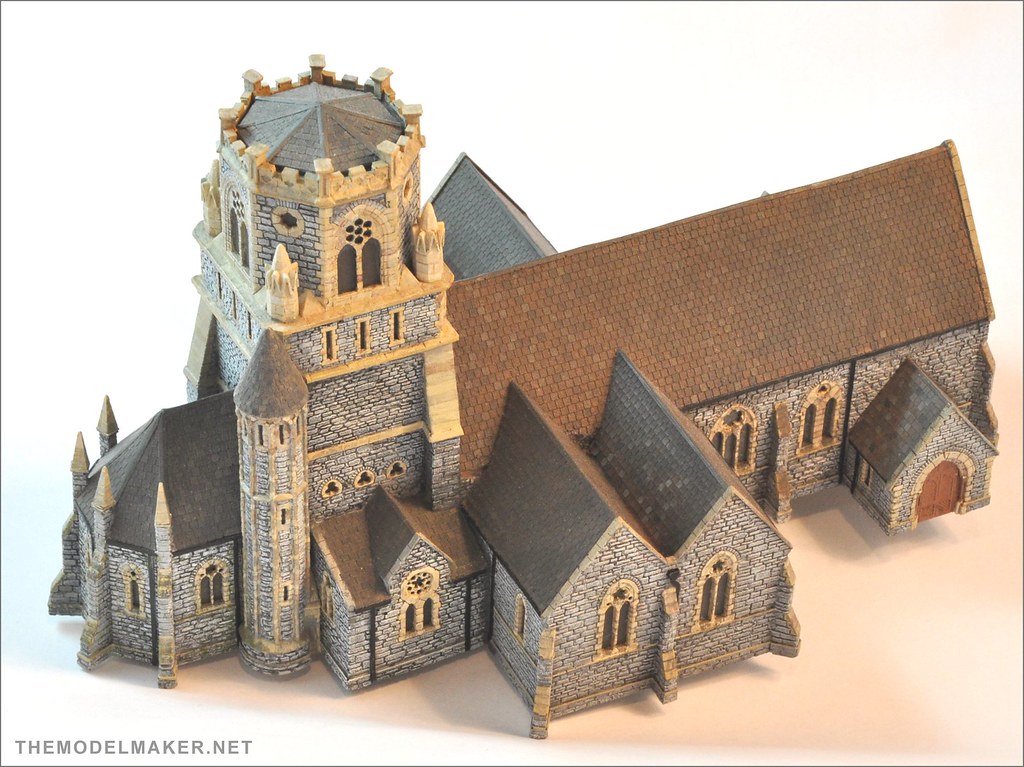 his is my resin St. Bartholomew Church N-scale  I crafted from scratch. I passed by this building in Dublin and decided to recreate it as kit for model railroad enthusiasts.