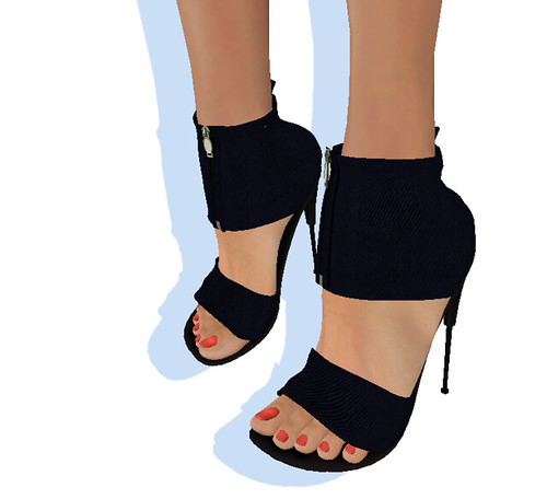 Koko - Canvas wrap High heels - Blue