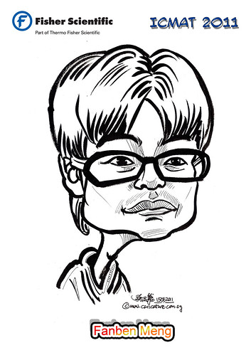 Caricature for Fisher Scientific - Fanben Meng