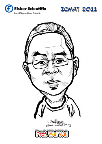 Caricature for Fisher Scientific - Prof. Wei Wei (David Wei) name revised