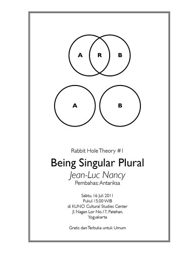 Poster Being Singular Plural