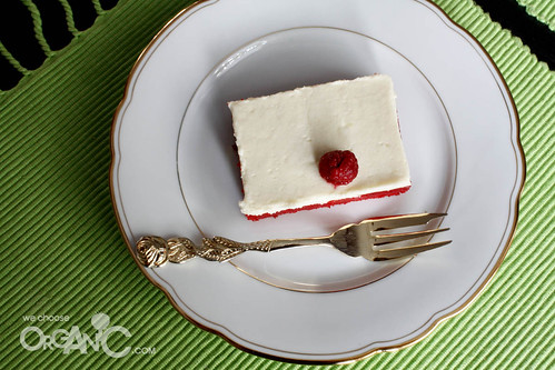 red velvet cake - sheet cake - adapted from Pioneer Woman