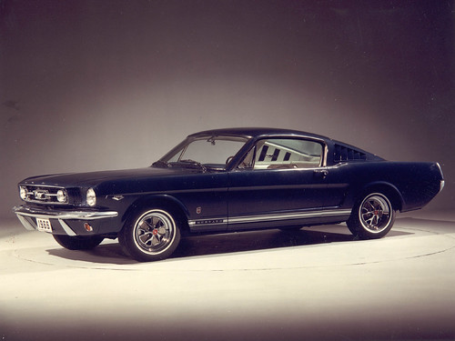 1966 Ford Blue Fastback Profile