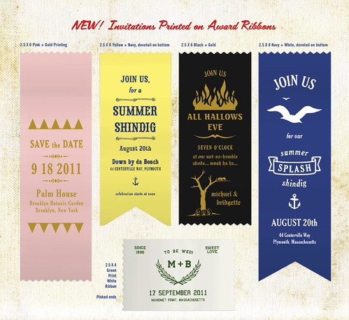 Award Ribbon Invites by Earmark Invitations