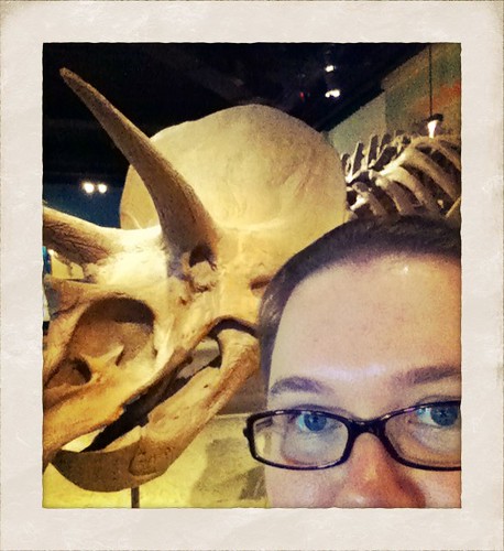 Portrait with Triceratops
