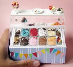 Miniature Ice Cream Display