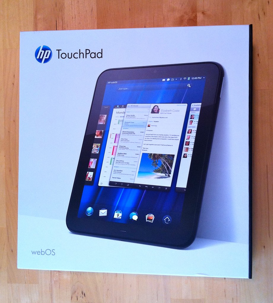 Front of the TouchPad box